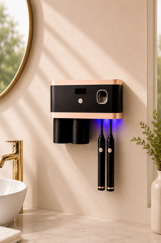 Mini UV SmartBrush Station Black rose gold